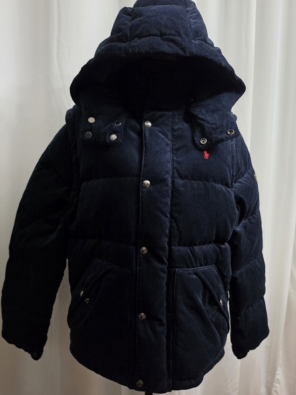 Polo Ralph Lauren Boysโ XL 18โ20 Convertible Corduroy Down Jacket - Picture 2 of 10